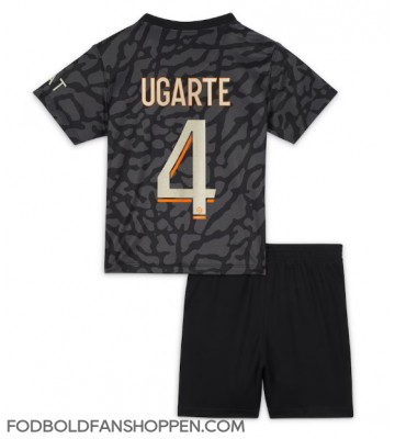 Paris Saint-Germain Manuel Ugarte #4 Tredjetrøje Børn 2023-24 Kortærmet (+ Korte bukser)